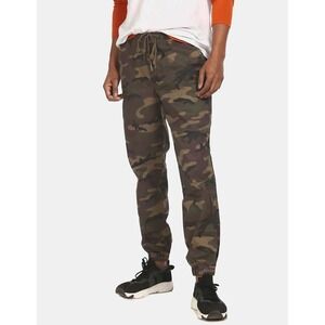 GAP Mens Camo Jogger Pants Size M Elastic Waist Drawstring Military Gorpcore Y2K